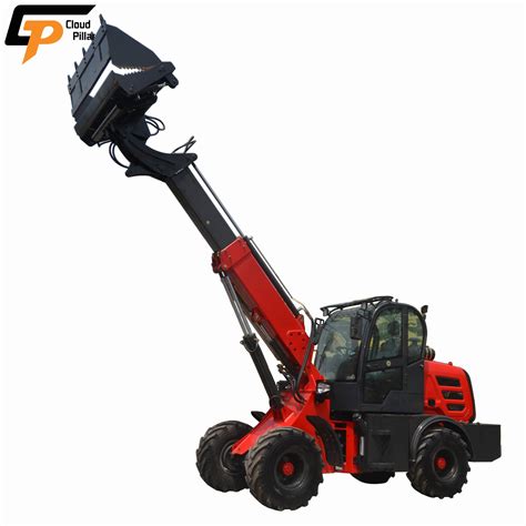 Chinese Tl1500 Mini Telescopic Boom Articulated Front End Wheel Loader