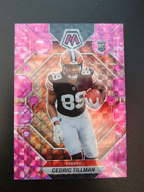 Cedric Tillman 2023 Panini Mosaic Rookie Pink Prizm Cleveland Browns RC