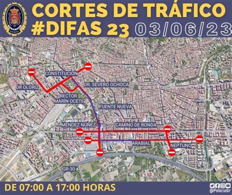 Día de las Fuerzas Armadas Granada 2023 recorrido y cortes de tráfico