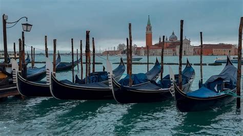 Premium Photo Gondolas In Venice Lagoon On Saint Mark San Marco