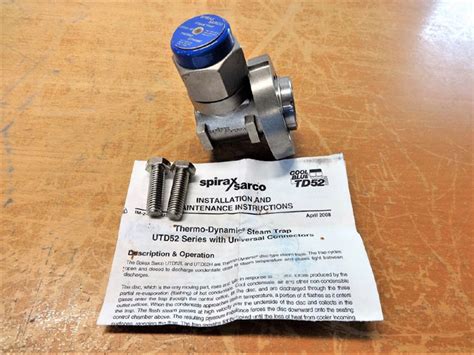 Spirax Sarco Cool Blue Thermodynamic Steam Trap Utd L Hp