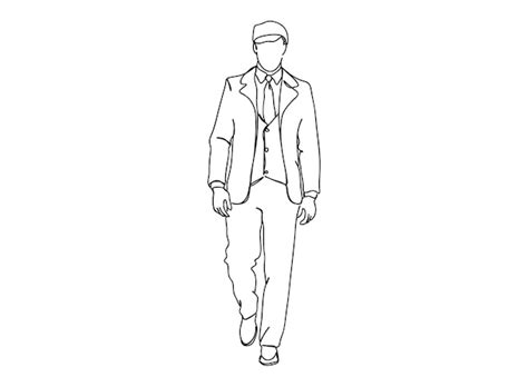 Premium Vector Man Single Line Art Drawing Continues Line Vector