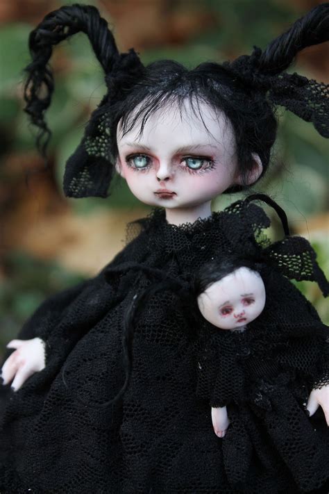 Anne Marie Gibbons Lil Poes Ooak Goth Dolls And Monsters Ooak Black