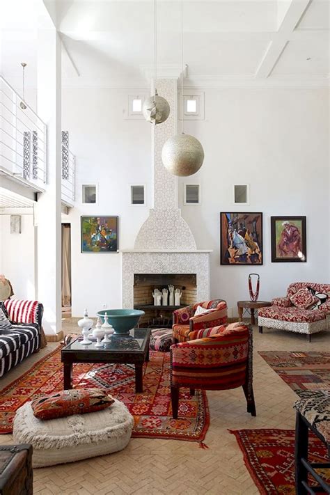 Fascinating Moroccan Vibe Style Living Room For Relaxing