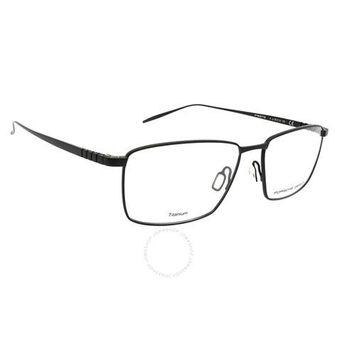 Porsche Design Demo Rectangular Titanium Mens Eyeglasses P8373 A 56 4046901621544 Eyeglasses