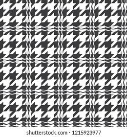 Seamless Houndstooth Pattern Crowbar Print Illustration Stock