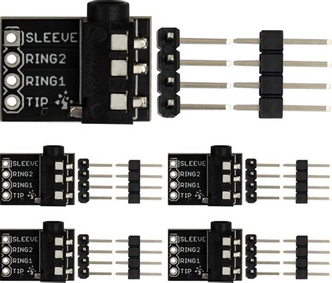 Trrs 35mm Jack Breakout Board With 2 Types Pin Headers