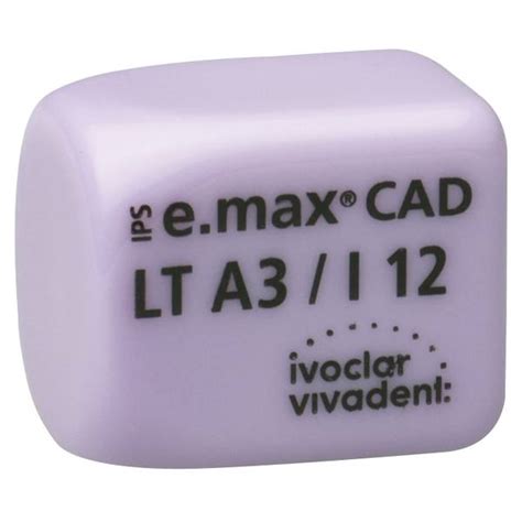 IPS E Max CAD CEREC INLAB LT I12 Disilicate De Lithium IVOCLAR