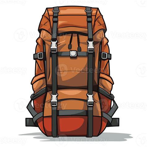 Hiking Backpack Clipart Generative Ai Png