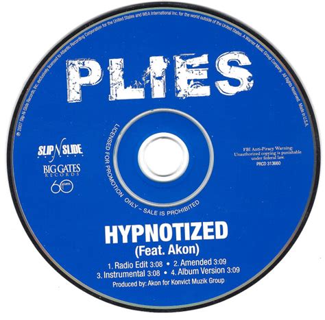 Plies Featuring Akon - Hypnotized (2007, CD) | Discogs