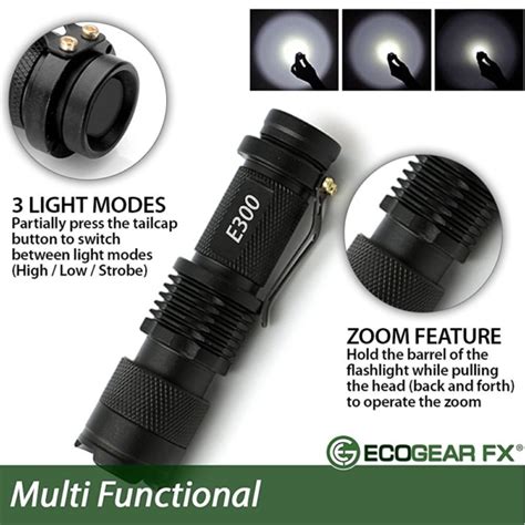 Best EDC Tactical Flashlight With Strobe Mini Everyday Carry Flashlight