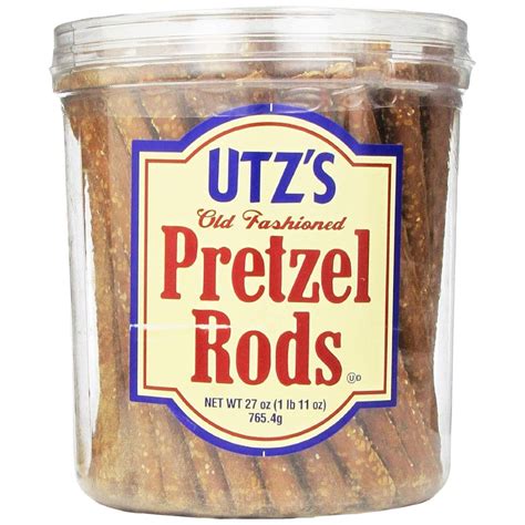 BJYF Old Fashioned Pretzel Rods 27 Oz Barrel Thick Crunchy