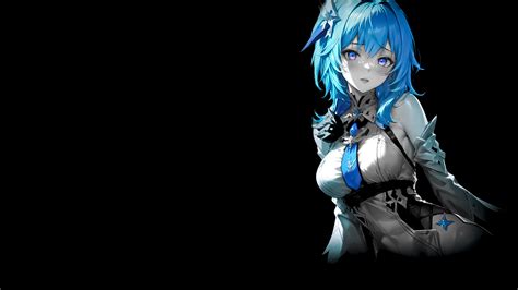 Wallpaper Eula Genshin Impact Genshin Impact Dark Background