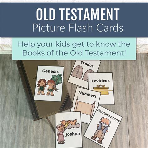 Old Testament Books of the Bible Kids Flash Cards Bible Verse - Etsy