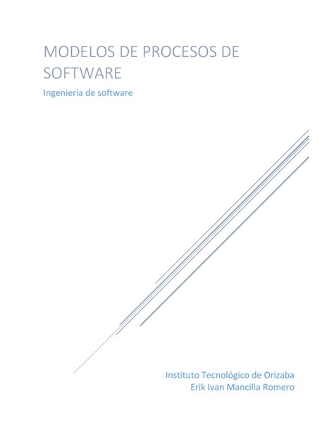 Modelos De Procesos De Software