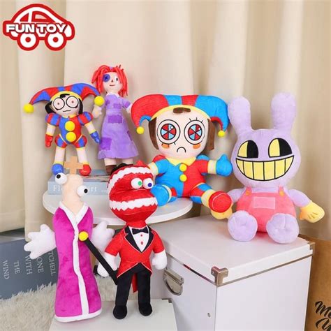 Presale The Amazing Digital Circus Anime Cartoon Plush Pomni Jax Plush Doll Theater Rabbit Doll