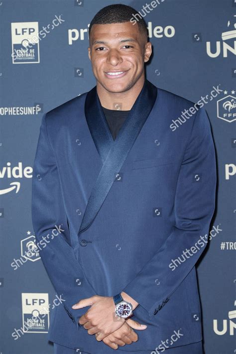 Kylian Mbappe Attending Th Ceremony Unfp Editorial Stock Photo