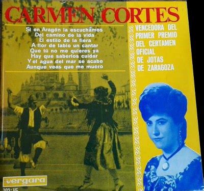 FOLK CANTAUTORES JOTAS Y MAS ARAGONES CARMEN CORTES EP 1965