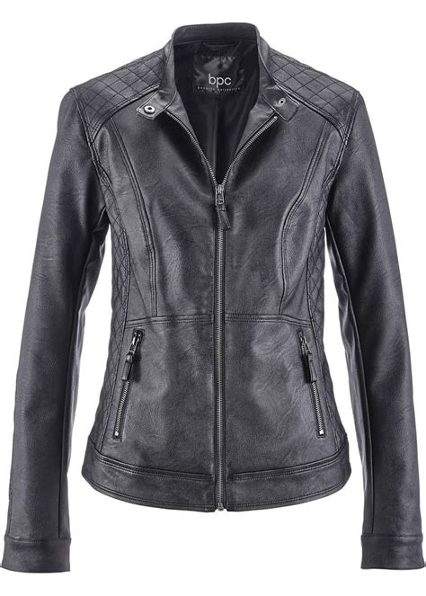 Modische Jacke Mit Steppung Schwarz Damen Bonprix