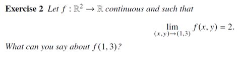 Solved Exercise 2 ﻿let Fr2→r ﻿continuous And Such