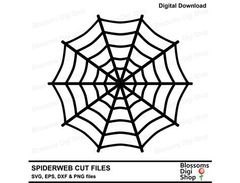 Spiderweb Cut Files Web Svg Halloween Dxf Cobweb Template Halloween