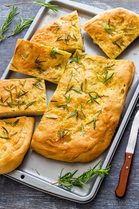 Sea Salt Rosemary Focaccia Recipe Happy Foods Tube