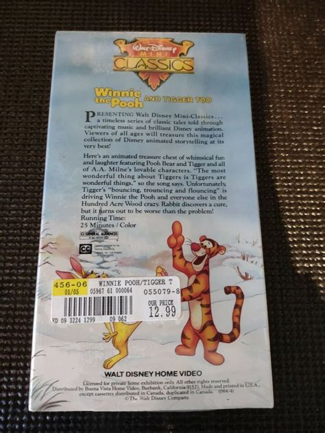 Winnie The Pooh Vhs And Tigger Too Walt Disney Mini Classics 12257064032 Ebay