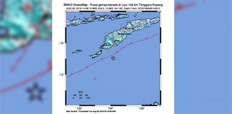 Wilayah NTT Dua Kali Diguncang Gempa