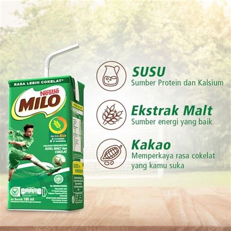 Jual Susu Nestle Milo UHT Activ Go Kotak 180ml Dus Isi 36pcs Shopee