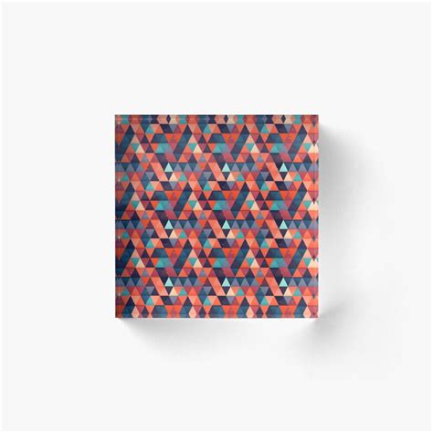 Colourful Repeating Triangle Pattern Seamless Angular Paper Print ...