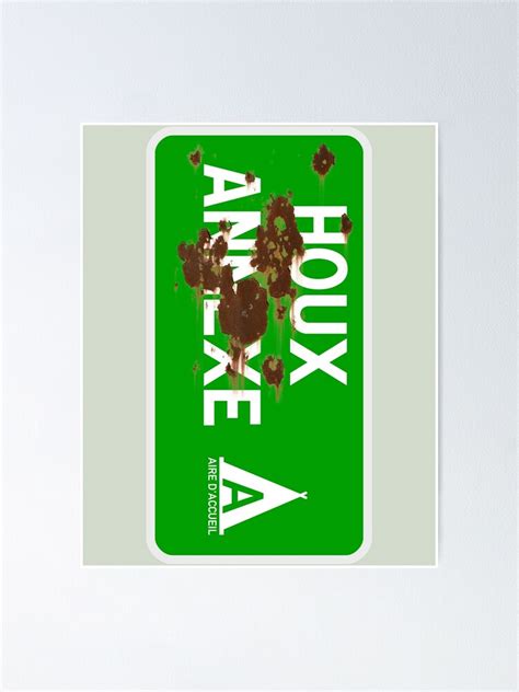 Le Mans Houx Annexe Campsite Sign Poster For Sale By Redfirecracker