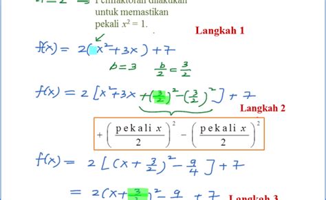 Menyelesaikan Persamaan Kuadratik Menggunakan Kaedah Pemfaktoran Rumus Penyempurnaan Kuasa Dua