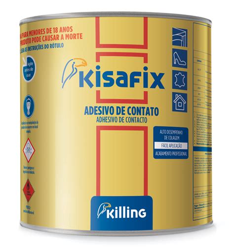 COLA CONTATO KISAFIX PISTOLA 2400 ALTA TEMP 700gr KILLING Casa Das