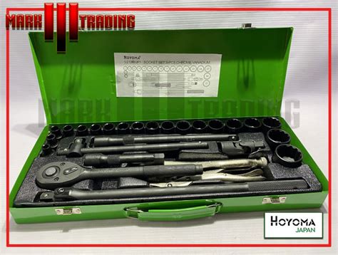 Original Hoyoma Japan 26pcs Socket Wrench Set 1 2 Drive 12points COD