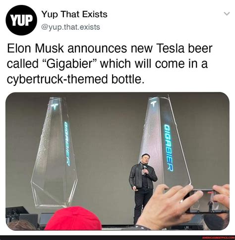 Drink Like A Cybertruck Owner Tesla Launches Gigabier The 41 Off