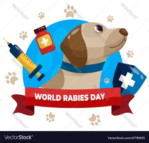 World Rabies Day Artwork Royalty Free Vector Image