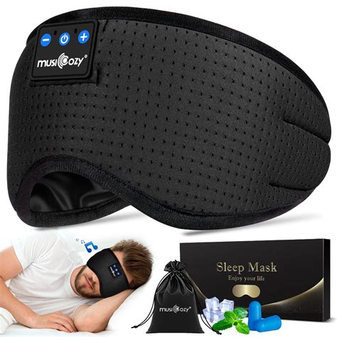 MUSICOZY Sleep Headphones Breathable Bluetooth 5.2 Headband 3D Sleeping ...