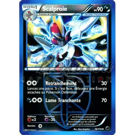 Achat PKM Reverse 074 116 Scalproie NB09 Glaciation Plasma Pokemon