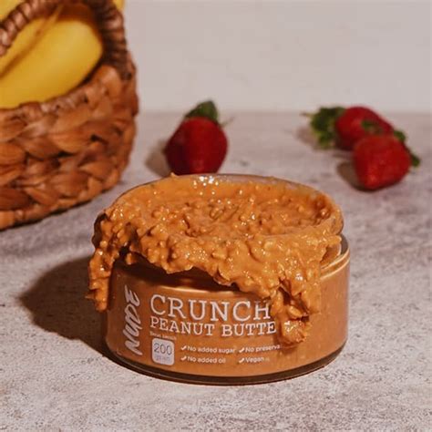 Jual NEW NUDE Crunchy Peanut Butter G Organic Original Vegan No Sugar Kota Surabaya