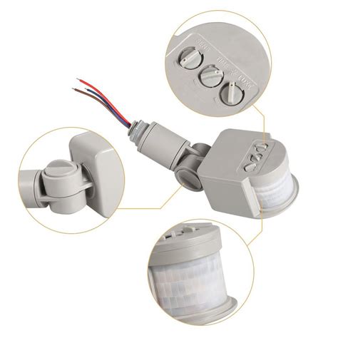 Lngoor Motion Sensor Detector Switch Led Outdoor 90~250v 180 Degree Infrared Pir Motion Sensor