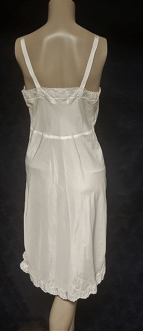 Vintage Fifties Barbizon Full Slip Pamela Crepe Remarque Etsy