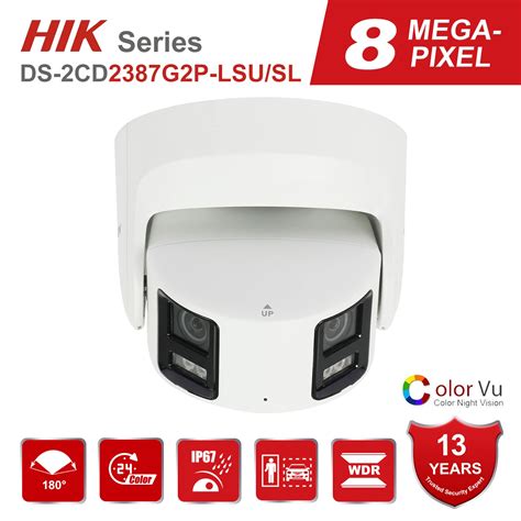 Hikvision Original Ds Cd G P Lsu Sl K Mp Dual Lens Full Color Poe