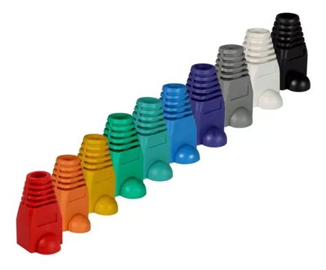 100 Pz Bota Capuchón Protector Multicolor Para Plug Rj45 Mercadolibre