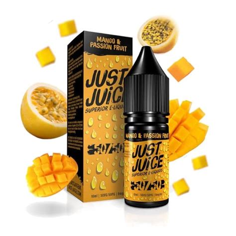 Mango And Passion Fruit 10ml Just Juice Vaporcrew