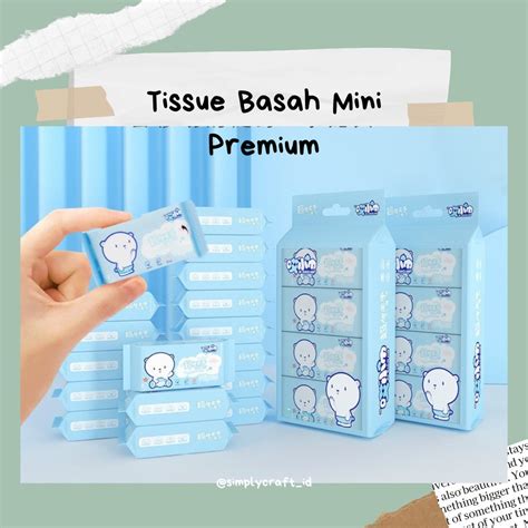 Jual Simply Craft ID ISI 8 LEMBAR TISSUE BASAH MINI TISSUE