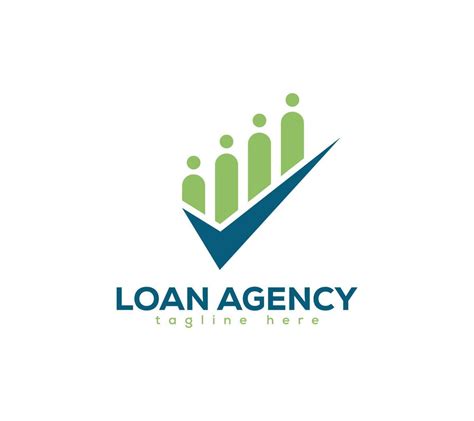 Financial Loan Agency Business Logo Design On White Background Vector