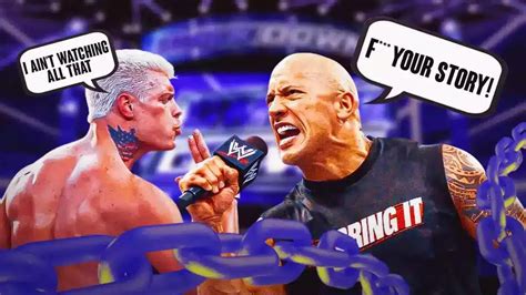 Wwe Cody Rhodes Responds To The Rock Telling Him To F Your Story