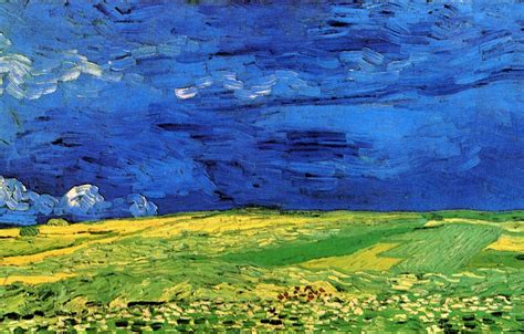 Wallpaper Vincent Van Gogh Wheat Field Under Clouded Sky Images For