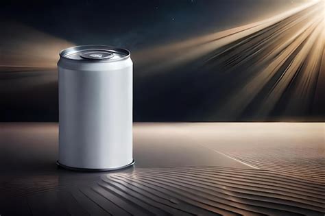 Metal Tin Can Product Template Premium Ai Generated Image