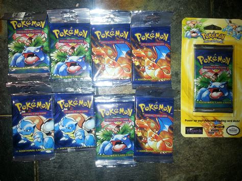 Some Of My Original Booster Packs Unopened Some Good Memories Tearing